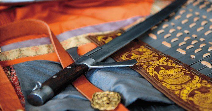 Reconstructed saber of the Mongolian time, 13th century. Photo by S. Borisenko