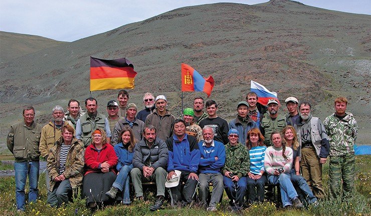 Участники Российско-германо-монгольской экспедиции. 2006 г.