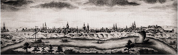 Енисейск в середине 18-го века