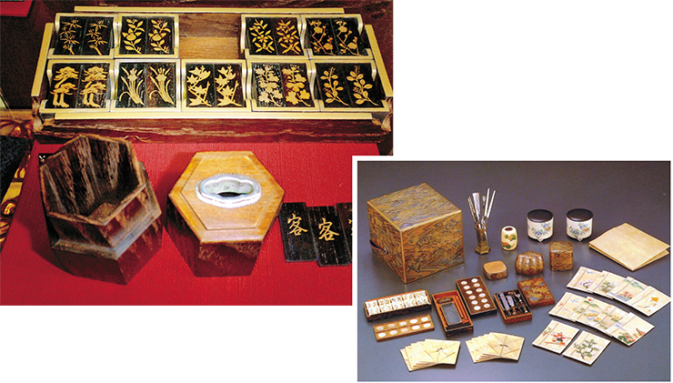 Cards of “Ten Scents” jushuko-fuda are not in the strict sense playing cards – they are used in traditional rituals such as the tea ceremony sado and in the incense ceremony kodo