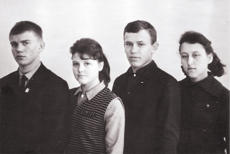 Honor students of the year 1966, school # 85. Minsk