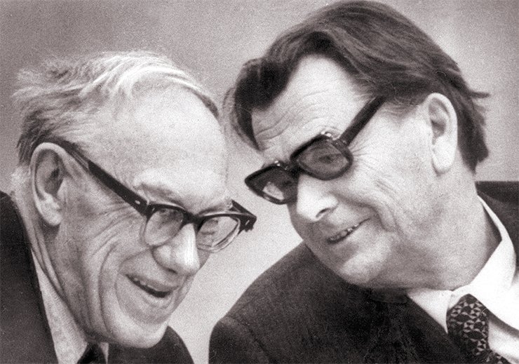 Academician M. A. Lavrentiev and Academician D. K. Belyaev 
