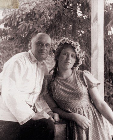 Л. В. Радушевич с дочерью Зоей