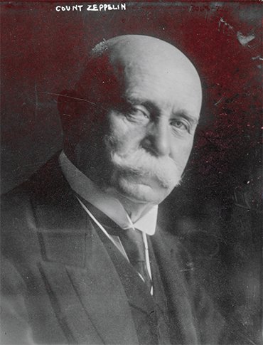 Founder of the airship engineering company Luftschiffbau ZEPPELIN GmbH Count Ferdinand von Zeppelin, 1910.Library of Congress Prints and Photographs Division Washington, D.C. 20540 USA http://hdl.loc.gov/loc.pnp/pp.print