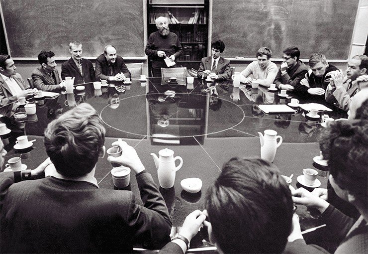 Meeting of the Academic Council, Siberian Branch, USSR Academy of Sciences. Photo by A. Polyakov