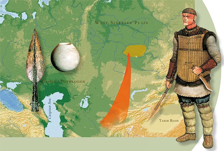 The first impulse of external influence on the population of the West Siberian forest-steppe is detected at an early stage of the Krotov culture (beginning of the 2nd millennium BC). The burial complexes of this period have objects typical of the cultures of Central Asia (knives of a specific shape, decorations, etc.) (Molodin, 1988). The physical anthropology and paleogenetic data suggest that this influence was not accompanied by migrations of genetically contrasting population to the Baraba forest-steppe