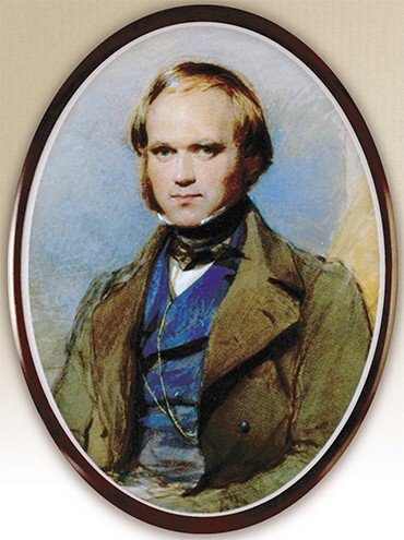 Чарлз Дарвин через три года после кругосветного путешествия на «Бигле». Худ. Джордж Ричмонд, 1839