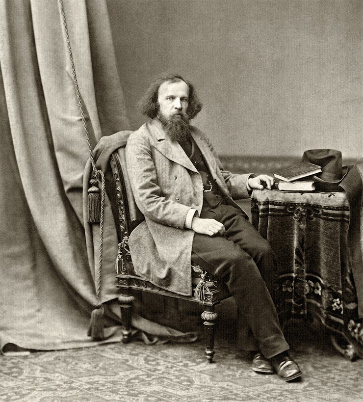 Mendeleev’s portrait by a well-known Nizhniy Novgorod photographer A. O. Karelin was successfully exhibited in Moscow at the height of the battle connected with his election to the Academy of Sciences. 1880. From: (Andrey Osipovich Karelin. Artistic legacy… 1994), Nizhniy Novgorod Open Air Museum of History and Architecture