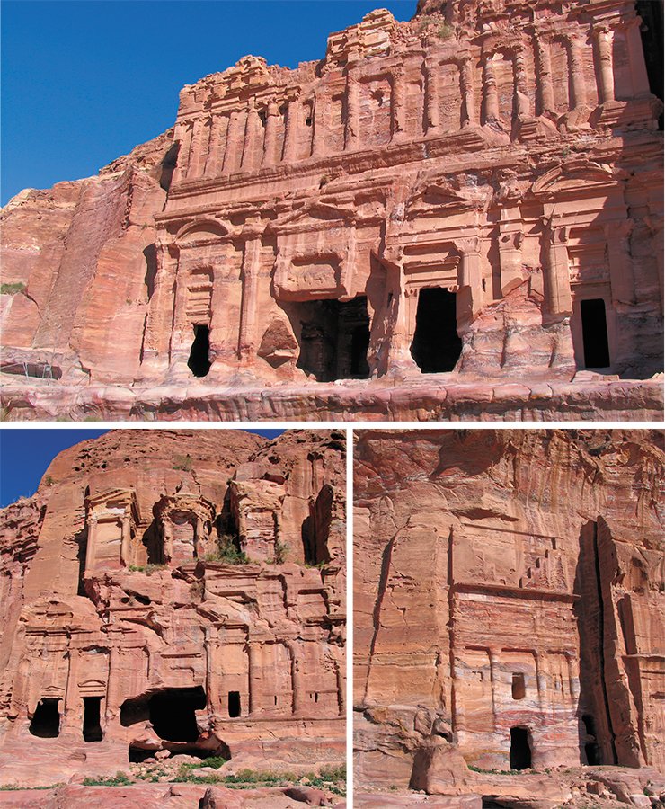 Группа скальных фасадов, известная как «Царские гробницы»