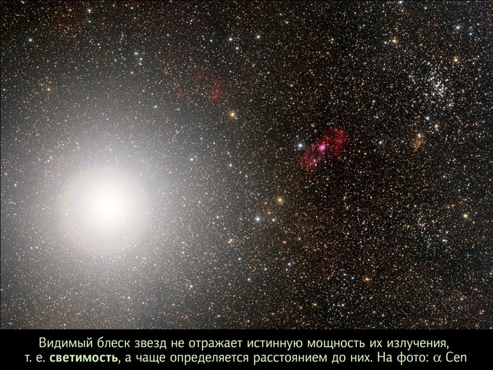 Звезда Альфа созвездия Кентавра среди других звезд имеет потрясающую яркость 