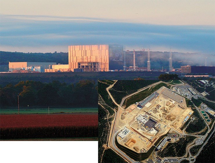 Строительная площадка ITER, 2008–2017 гг. Credit © ITER Organization