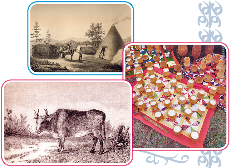 Из молока домашних животных в начале прошлого века якуты делали более 20 видов различных продуктов, названия которых в большинстве имеют тюркское происхождение. Первоначальное приготовление многих из них, как и само становление скотоводческой культуры у кочевников Азии, имеет многовековую историческую давность