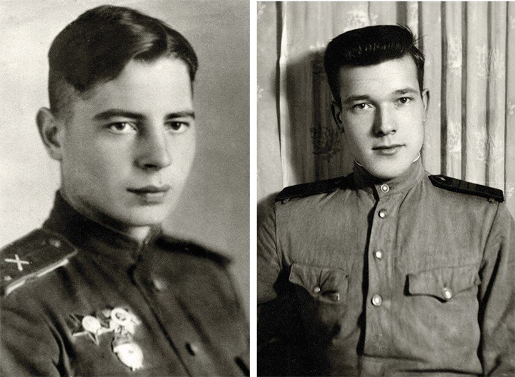 Владимир Карпович Жулдыбин (слева). Василий Митрофанович Аксененко (справа)