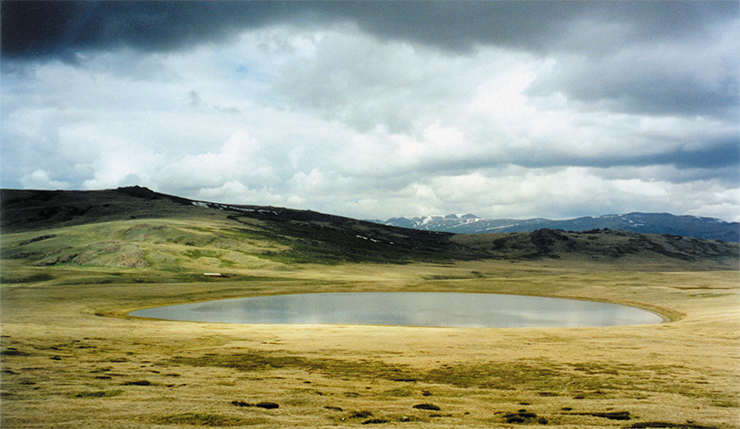 Зимнее пастбище на «вершине горы», плато Укок