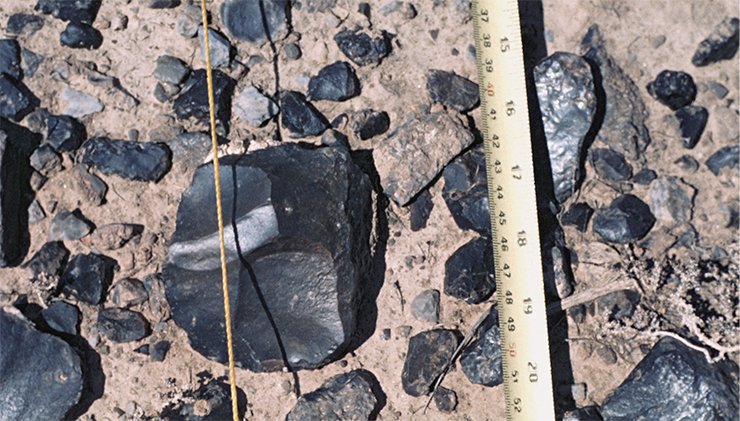 Unfailing outcrops of flint on the eastern Caspian coast were an attractive source of raw materials for making stone tools