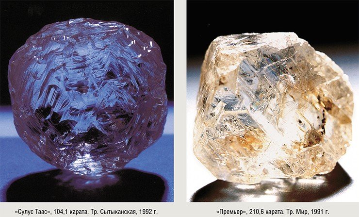 Именные ювелирные алмазы из кимберлитовых трубок Якутии