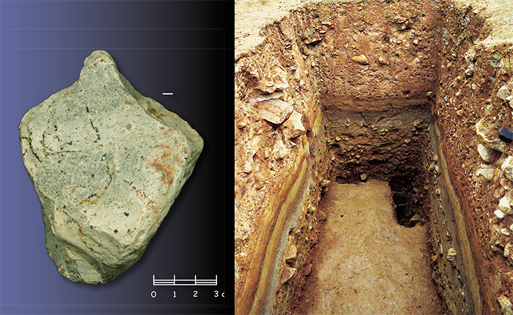 На древней стоянке Карама в Горном Алтае в многослойных плейстоценовых отложениях найдены примитивные орудия из гальки. Фото С. Зелинского
