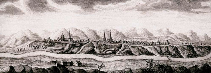 Krasnoyarsk in the middle of the 18th century