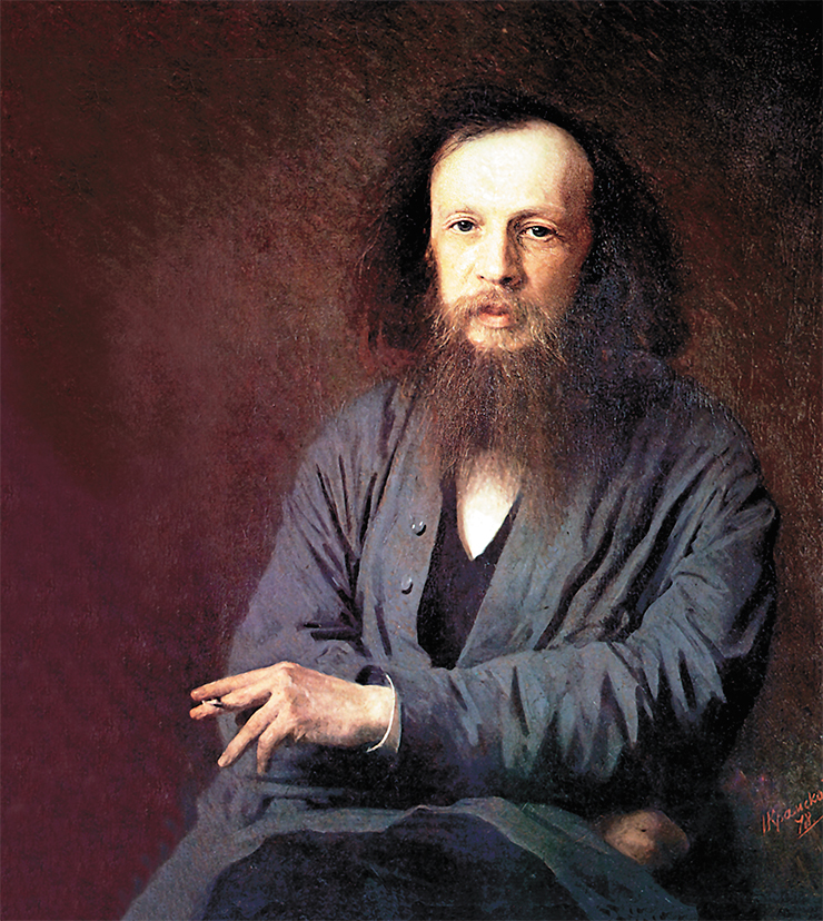 Dmitri Ivanovich Mendeleev. Painting by Ivan Kramskoi. 1878. Oil on canvas. Dmitri Mendeleev Museum & Archives, St. Petersburg State University