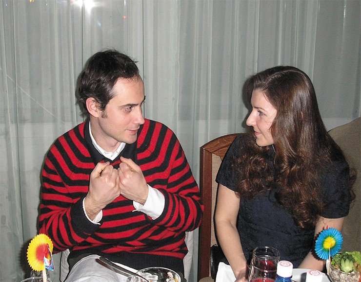 профессор Леван Гигинейшвили (Тбилиси) и Анна Афонасина (ответственный секретарь программы)