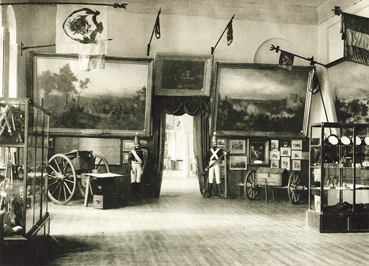 Зал отступления французской армии. Выставка «1812 год». Москва, 1912 г.