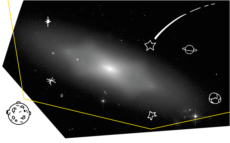 Спиральную галактику NGC 1175 разрезает некая «полоса», влияющая на циркуляцию газа, пыли и звезд, а «в профиль» она напоминает гигантскую букву «X». По итогам голосования гражданских ученых в рамках проекта Galaxy Zoo эта галактика вошла в число объектов, за которыми «внепланово» наблюдал космический телескоп «Хаббл». NASA/ESA Hubble Space Telescope and William Keel (University of Alabama) and the Galaxy Zoo team