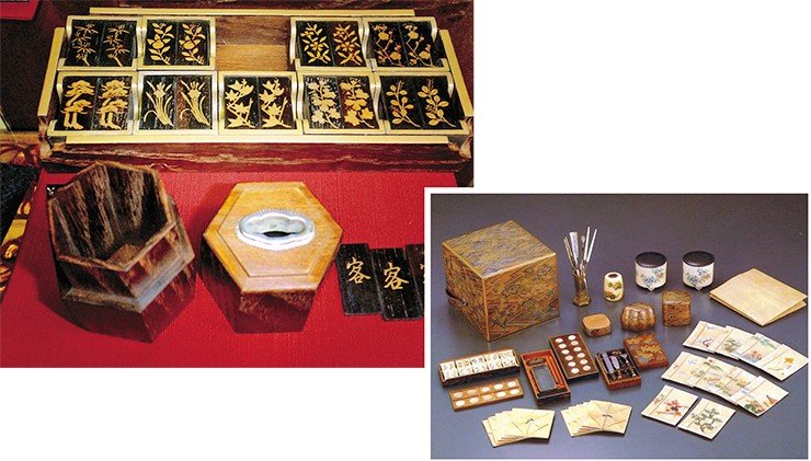 Карты «десяти ароматов» дзюсюко-фуда не являются в строгом смысле игровыми – их используют в традиционных ритуалах: в чайной церемонии садо и в церемонии благовоний кодо