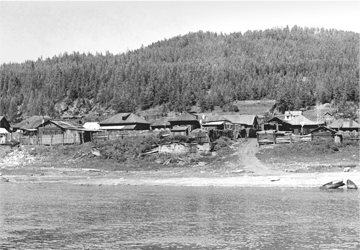 Илим­ск в семидесятые годы XX в. Вид со стороны реки