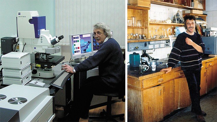 Так в 1987 г. выглядели лабораторные помещения ИЦиГа – никакого хайтека (фото справа). А так они выглядят сейчас (фото слева)