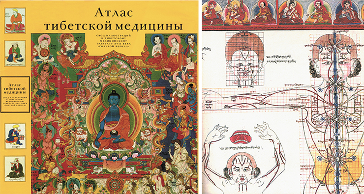 The Atlas of Tibetan Medicine written on the basis of the 17 th c. treatise on medicine is the result of many years of scrupulous work done by the scholars of the Buryat Research Center