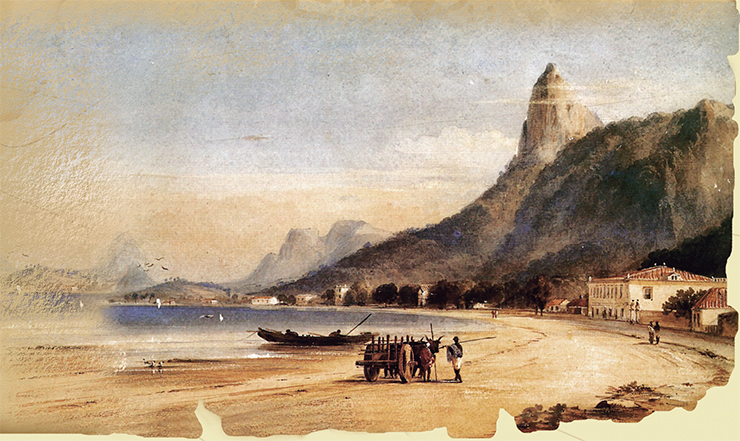 Бухта Ботафого в Рио-де-Жанейро, где жили Дарвин и Фуэгия 