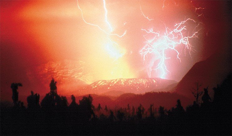 Извержение вулкана Галангунг (Индонезия) в декабре 1982 г. сыграло важную роль в увеличении озоновой дыры над Антарктидой, как было отмечено в журнале Nature (1985 г.)