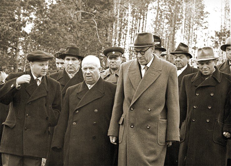 Визит первого секретаря ЦК КПСС Н. С. Хрущева в Академгородок. 1959 г. 