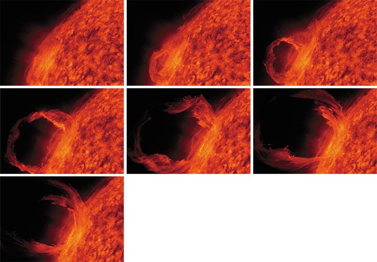 Активный протуберанец на Солнце 30 марта 2010 г. Фото: Solar Dynamics Observatory, NASA