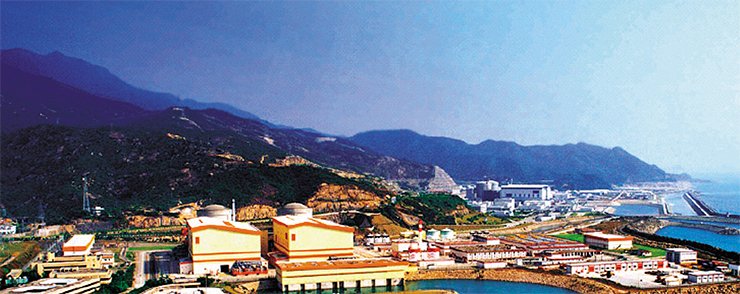 General view of Daya Bay, where the four largest nuclear reactors in China are located. Credit: the Daya-Bay Nuclear Power Plant