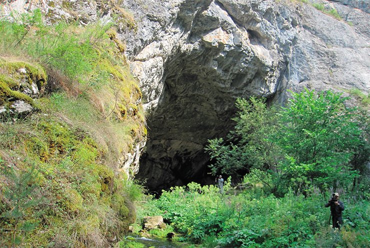 Shulgan-Tash (Kapova Cave), the most famous cave in the Ural Mountains, is located on the Belaya River in Bashkortostan. Its vast entrance, the so-called portal, is as high as 30 m. The cave has two tiers with several halls and long corridors