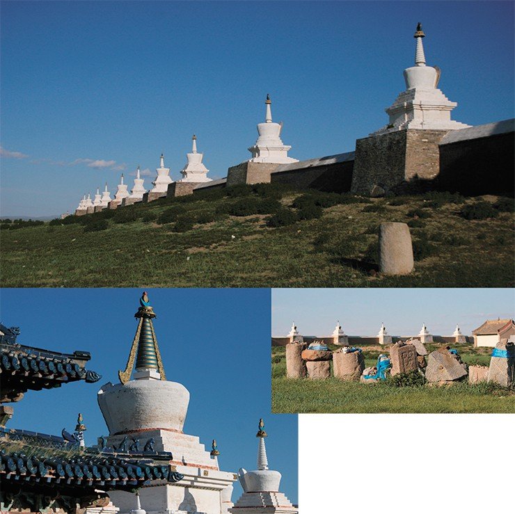 Буддийский монастырь Эрдэнэ-Дзу – один из самых древних в Республике Монголия – был построен во второй половине XVI в. на месте Каракорума, столицы Великой Монгольской империи, основанной Чингис-ханом