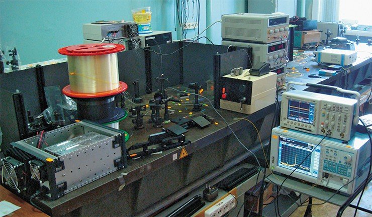 Установка для изучения волоконных лазеров Института автоматики и электрометрии СО РАН