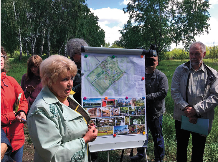 Публичная презентация проекта восстановления «Сада Томсона» в 2017 г. Фото С. Маяренкова