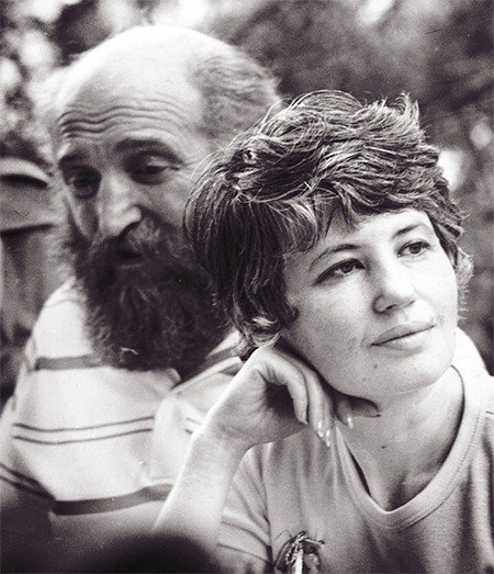 Academician Gersh I. Budker with his wife Alla Melik-Pashaeva. Novosibirsk. Photo by V. Novikov