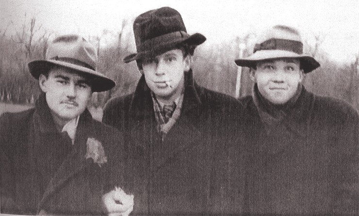 Трое молодых: Каменев, Глебовицкий, Добрецов
