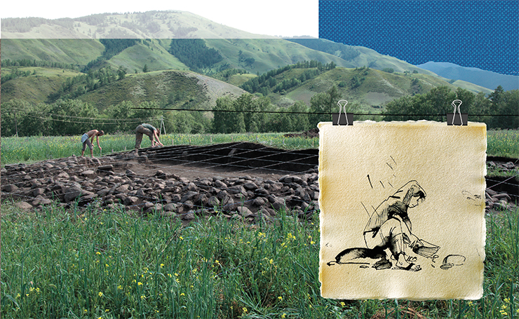 Excavations of the Afanasievo mound in 2020 by the South Altai Team of the Institute of Archaeology and Ethnography SB RAS. Katanda-3, Altai Republic